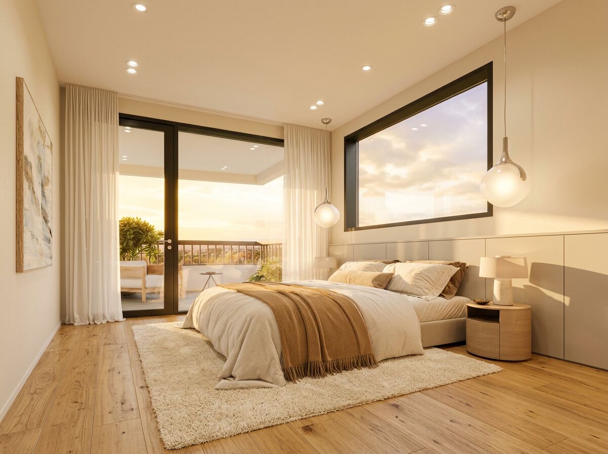 The Lawson Apartments bedroom